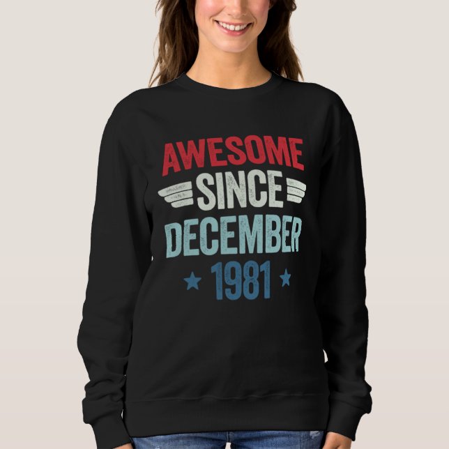Camiseta Awesome Since December 1981 1 (Frente)