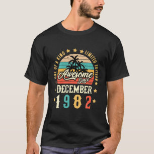 Camiseta Awesome Since December 1982 Vintage 39Th Birthday