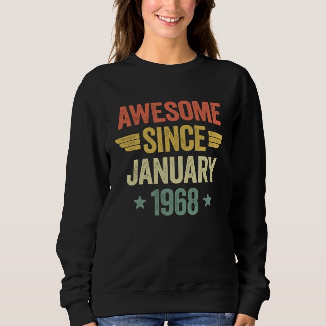 Camiseta Awesome Since January 1968 (Frente)