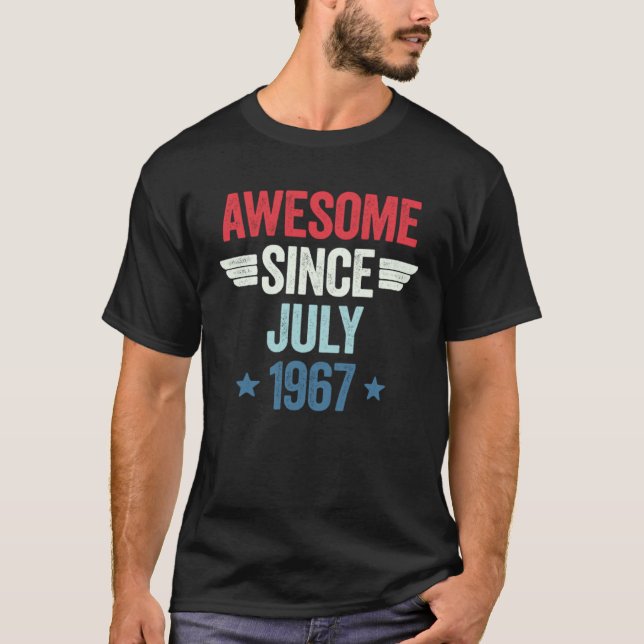 Camiseta Awesome Since July 1967 1 (Frente)