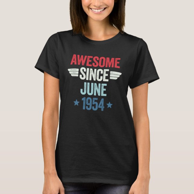 Camiseta Awesome Since June 1954 1 (Frente)