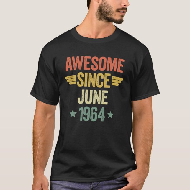 Camiseta Awesome Since June 1964 (Frente)
