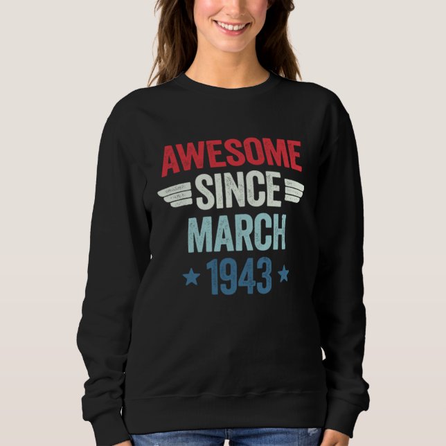 Camiseta Awesome Since March 1943 (Frente)