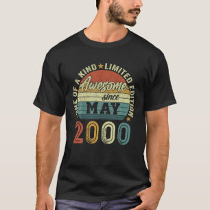 Camiseta Awesome Since May 2000 22 Years Old 22Th Birthday