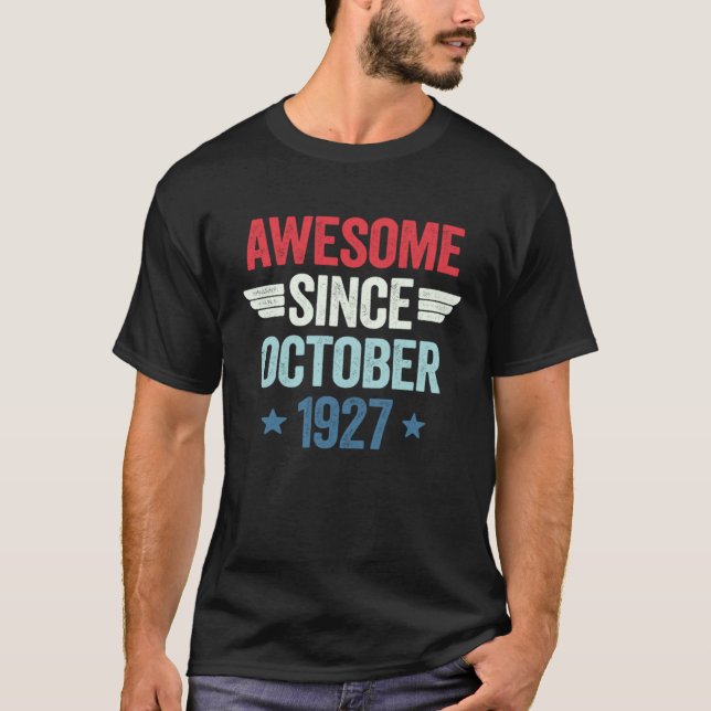 Camiseta Awesome Since October 1927 (Frente)