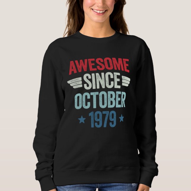 Camiseta Awesome Since October 1979 (Frente)