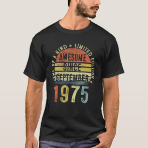 Camiseta Awesome Since September 1975 47 Years Old 47th Bir