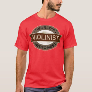 Camiseta Awesomest Violinista no Mundo do Jogador Violino