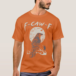 Camiseta awF Black Crow Pun Funny Bird Cawing Grunge Memóri