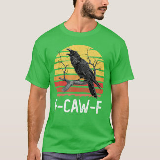 Camiseta awF Black Crow Pun Funny Bird Cawing Grunge Memóri