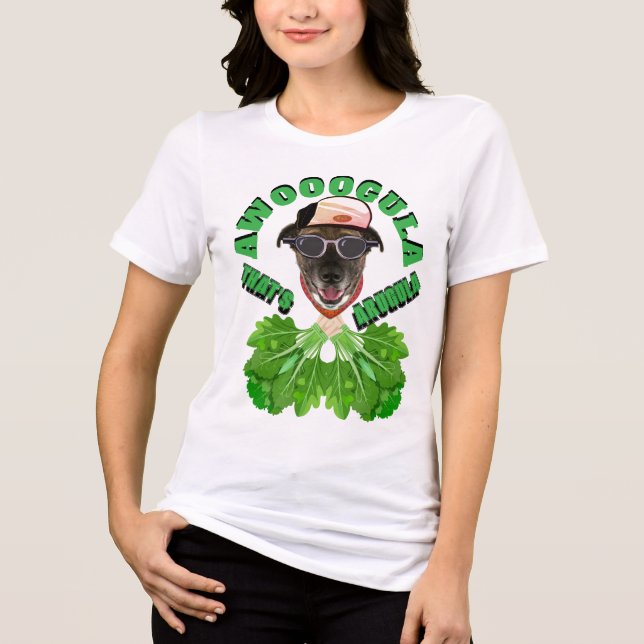 Camiseta Awooogula que é Arugula (Frente)