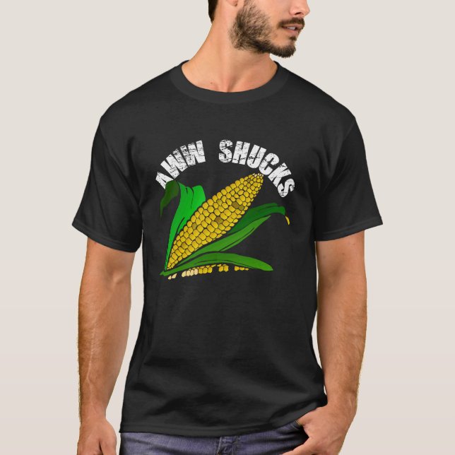 Camiseta Aww Shucks Farmer Corn Market Festival (Frente)