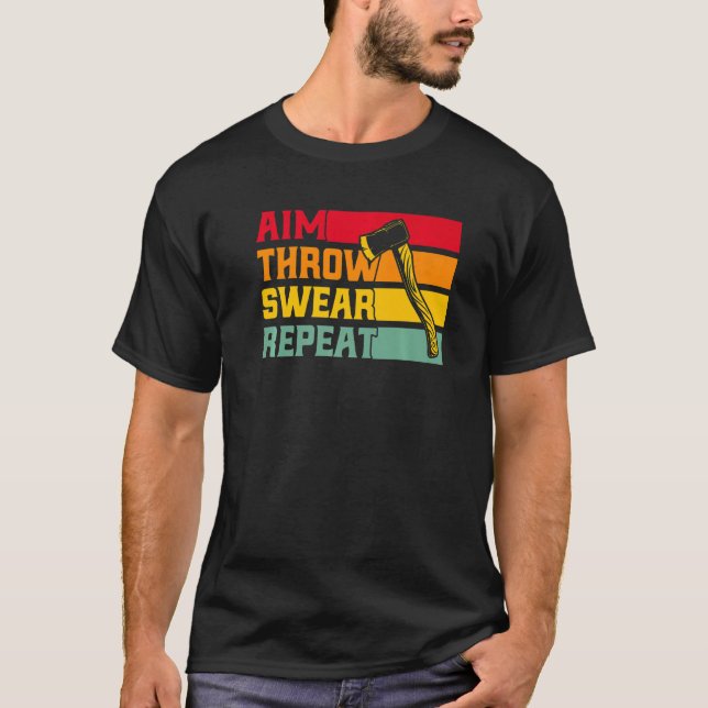 Camiseta Ax Jogando Aim Jogar Suar Repetir Prêmio (Frente)