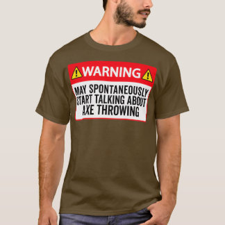 Camiseta Ax Jogando Ax Engraçado Advertência De Jogar Ax Po