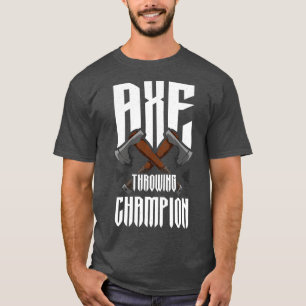 Camiseta Ax Jogando Campeão Funny Ax Thwing
