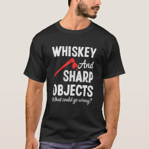 Camiseta Ax Jogando Objetos De Tubarão De Vinho Hatchet Lu