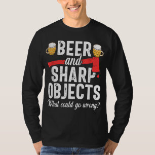 Camiseta Ax Jogando Pai Engraçado Cerveja Hatchet Lumberjac