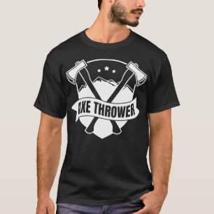 Camiseta Ax lança machado de madeira jogando montanha
