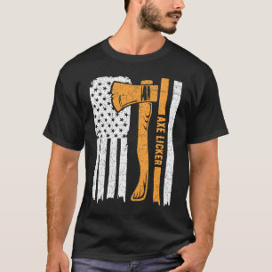 Camiseta Ax Licker Cote para um campeão de lançamento do Ax