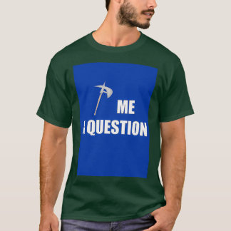 Camiseta Ax-me uma Pergunta Azul Clássica