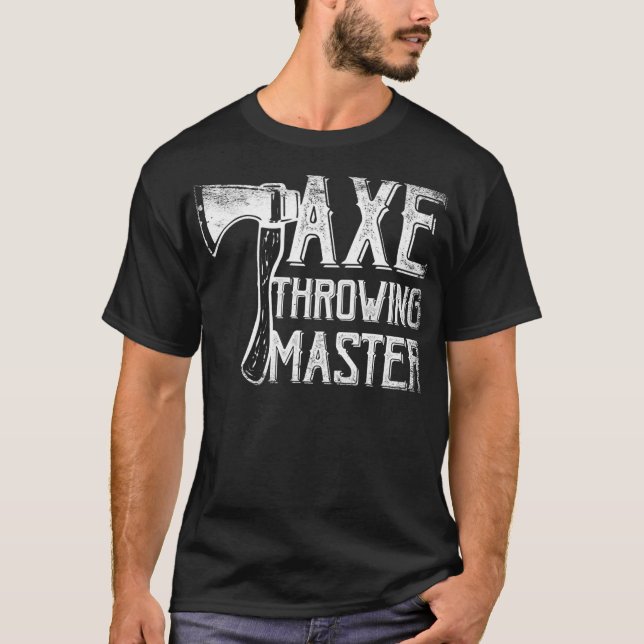 Camiseta Ax Thrower Master Hatchet Thrower Lumberjack  (Frente)