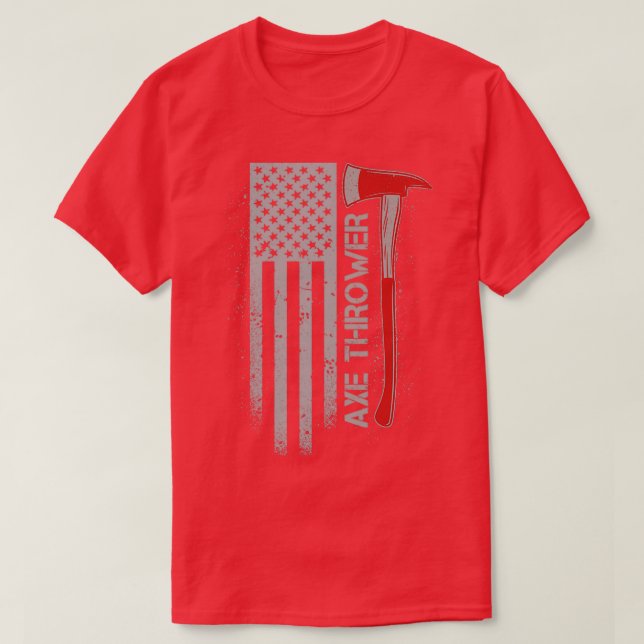 Camiseta Ax Throwi, Bandeira Americana, (Frente do Design)