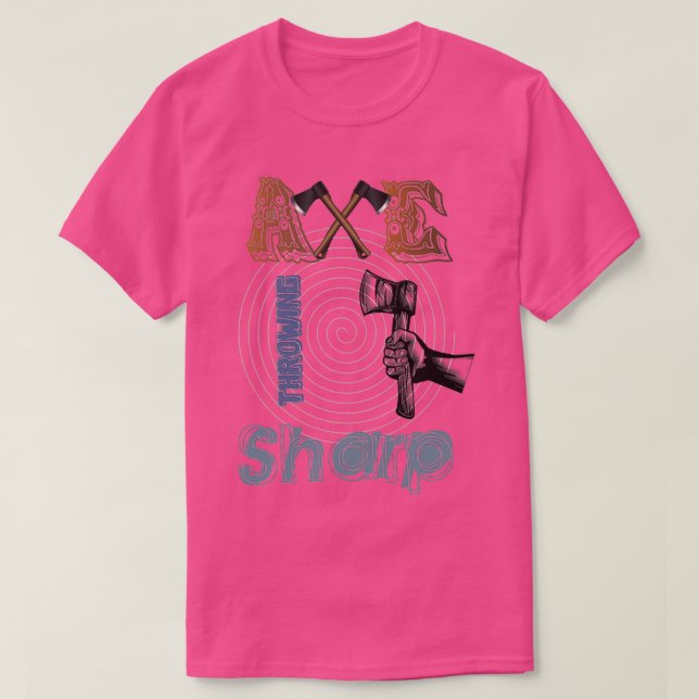 Camiseta Ax Throwing Sharp (Frente do Design)