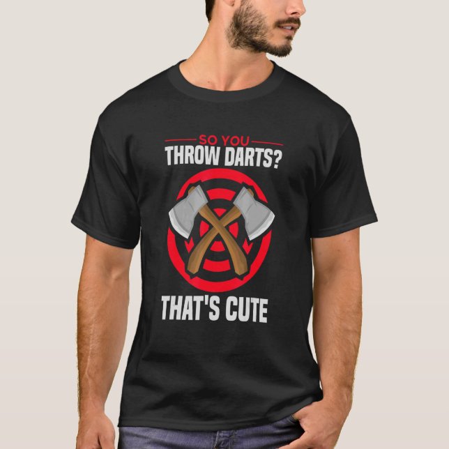 Camiseta Ax Throwing Tomahawk - Ideia do Campeonato Alvo (Frente)