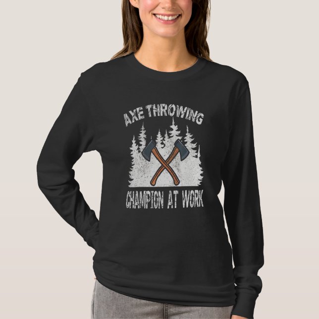 Camiseta Ax Thwing Champat Work Lumberjack Morning W (Frente)
