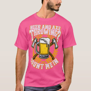 Camiseta Ax Thwing e Beer Funny Hachet
