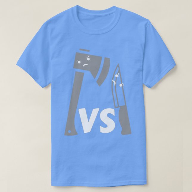 Camiseta Ax Vs Knife (Frente do Design)