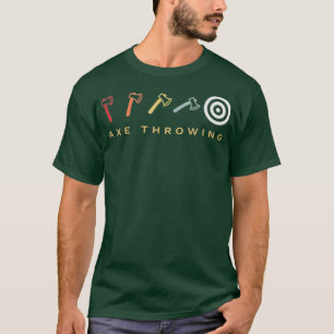 Camiseta Axe Throwing Target Retro Vintage