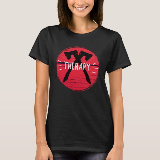 Camiseta Axe Throwing Therapy Graphic (Frente)