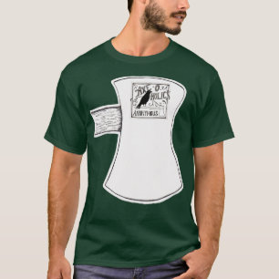 Camiseta AxeOHolics Clássico Ax Cabeça Negra