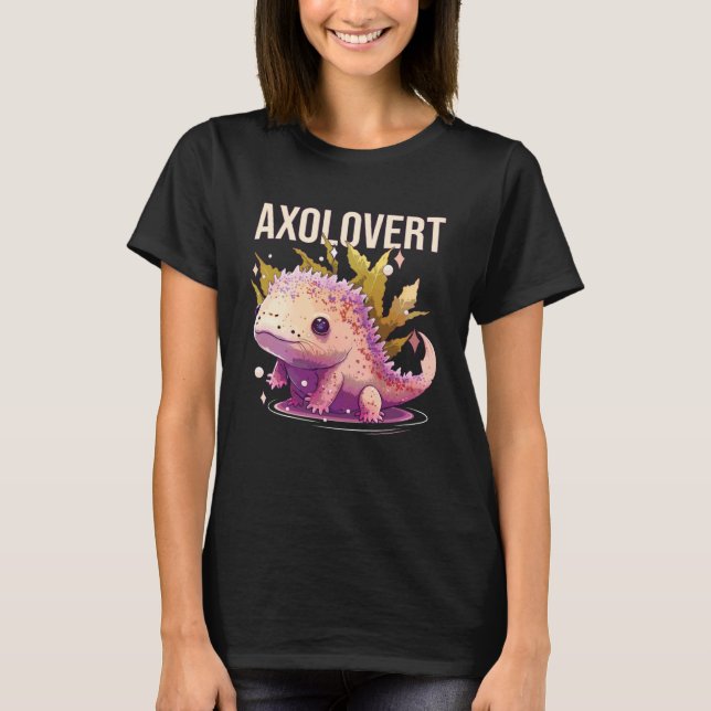 Camiseta Axo t Axolotl Amphibian — Peixe Andando Mexicano (Frente)