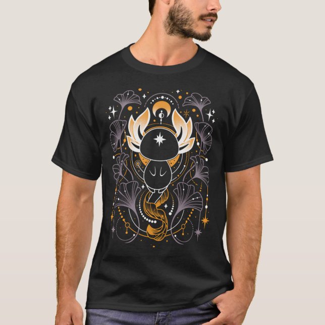 Camiseta Axolote Astral - Salamandra Espacial (Frente)