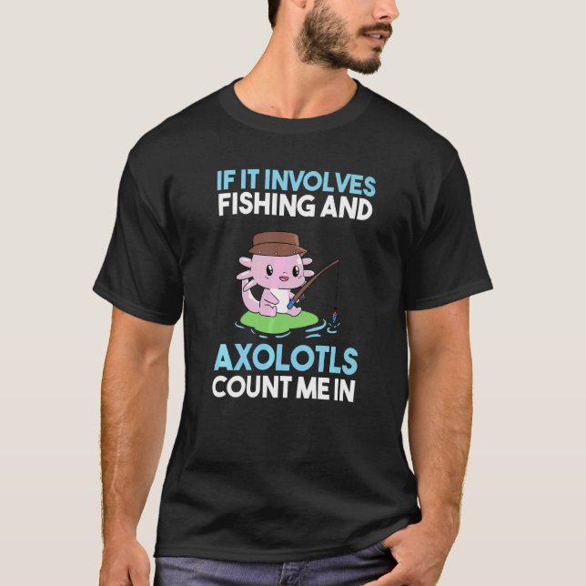 Camiseta Axolote de Pesca (Frente)