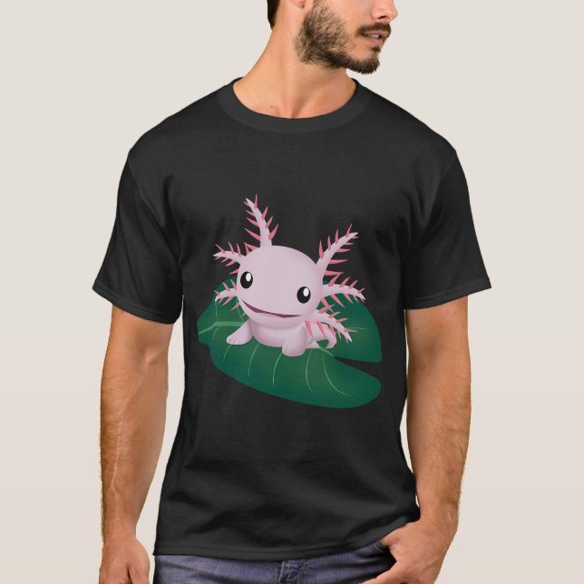 Camiseta axolote engraçado fofo pequeno (Frente)