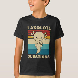 Camiseta Axolote Engraçado I Perguntas sobre Axolote - Cria