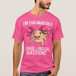 Camiseta Axolote Engraçado Para Amantes de Salamandras Aquá