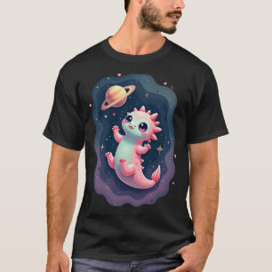 Camiseta Axolote Espacial Galáctico Axolote Fofo no Spa