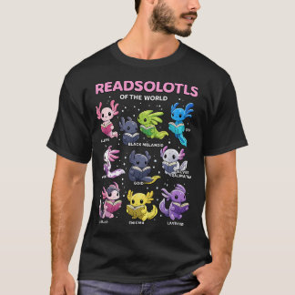 Camiseta Axolote Kawaii Leia Axolotes Do Mundo Axolote An