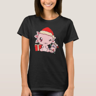 Camiseta Axolote Merry Xmas Salamandra Peixe Andante Natal