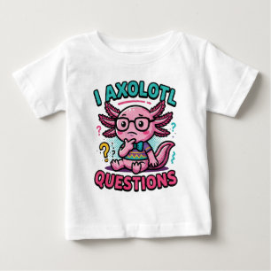 Camiseta Axolote Nerd Cute Eu Axolote Perguntas Marcas Meme