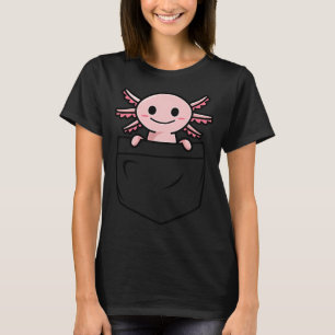 Camiseta Axolote no meu bolso - arte de axolote