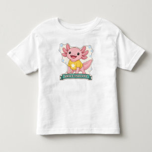 Camiseta Axolote Sorridente Pun Axolote Rosa Feliz