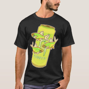 Camiseta Axolotes Engraçados e Fofos Andando Amante de Peix