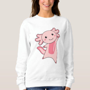 Camiseta Axolotl Amém Animais Cujos Filhos São Rosa