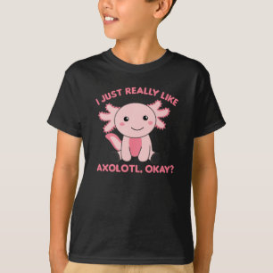 Camiseta Axolotl Amém Animais Cujos Filhos São Rosa