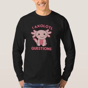 Camiseta Axolotl Amém Animais Doce Para Crianças Rosa